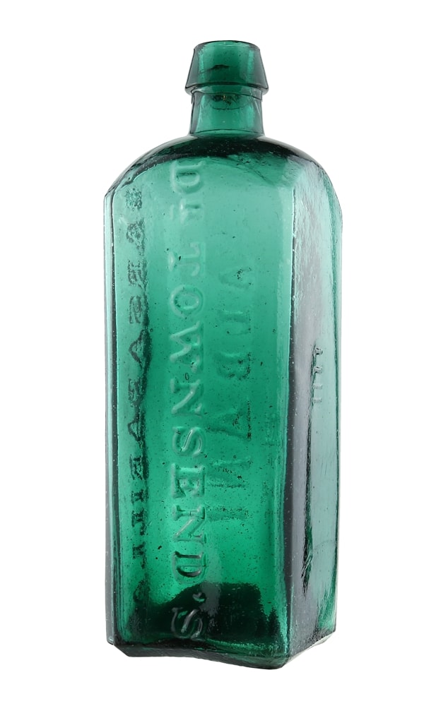 Dr. Townsend’s　薬瓶　ガラス　19世紀　古道具　Q2285 Dr-Townsends-Sarsaparilla-